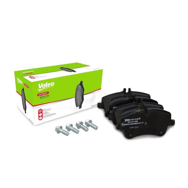 Brake pad set front discs 19.5 mm VALEO suitable for e.g. MB C-CLASS