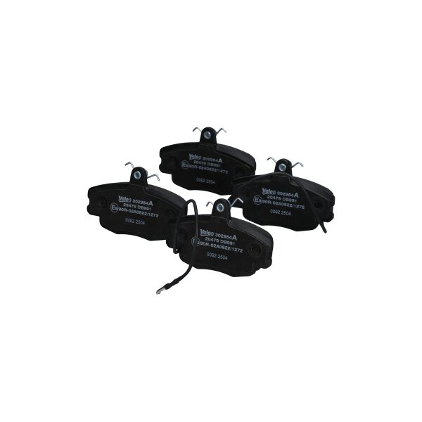 Brake pad set front discs 18 mm VALEO suitable for e.g....