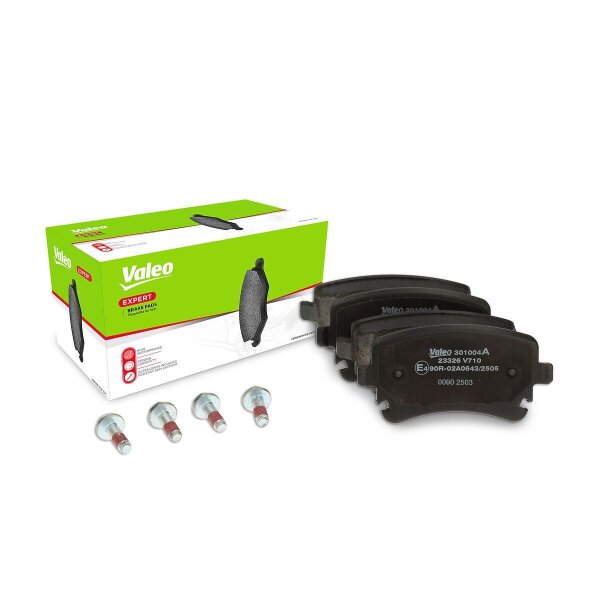 Brake pad set rear discs 17.4 mm VALEO for AUDI A6 and others