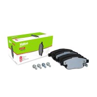 Brake pad set front discs wear-alert 19.2 mm VALEO for...