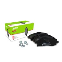 Brake pad set front discs wear-alert 16 mm VALEO for e.g....