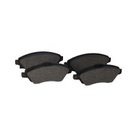 Brake pad set front discs wear-alert 16 mm VALEO for e.g. OPEL CORSA