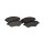 Brake pad set front discs wear-alert 16 mm VALEO for e.g. OPEL CORSA