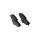 Brake pad set front discs wear-alert 16 mm VALEO for e.g. OPEL CORSA