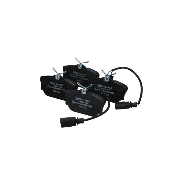 Brake pad set rear discs 16.5 mm VALEO for e.g. VW TRANSPORTER