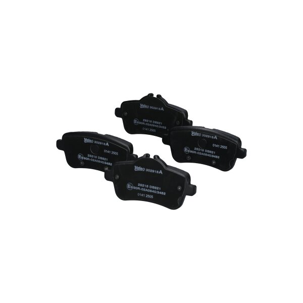 Brake pad set rear discs 16.2 mm VALEO for MB GLE and others