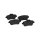 Brake pad set rear discs 16.2 mm VALEO for MB GLE and others
