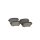 Brake pad set rear discs 17.2 mm VALEO for AUDI A6 and others
