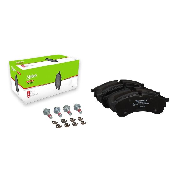 Brake pad set front discs 21.2 mm VALEO suitable for e.g. VW CRAFTER