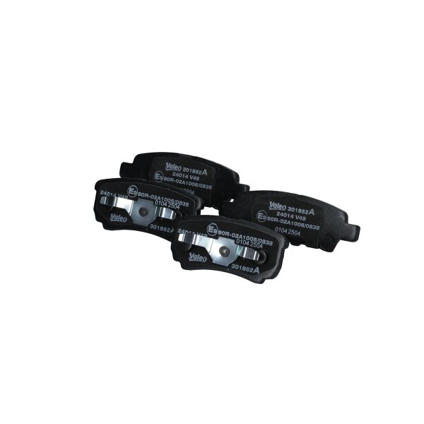Brake pad set rear discs 15.4 mm VALEO for e.g. MITSUBISHI LANCER