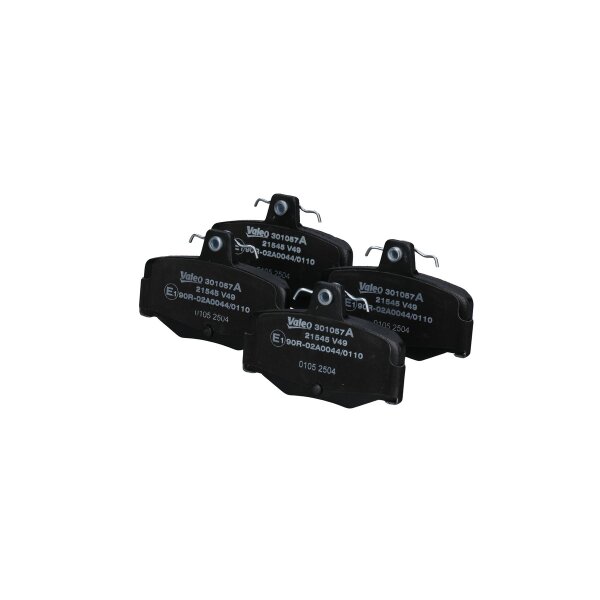 Brake pad set rear discs 15.6 mm VALEO for NISSAN PRIMERA and others