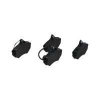 Brake pad set front discs 18.6 mm VALEO IAM-Expertise suitable for e.g. VW GOLF