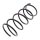 Suspension Spring front axle coil spring Ø 157 mm KYB for PEUGEOT 206 and others