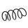 Suspension Spring front axle coil spring Ø 161 mm KYB for MB GLA-CLASS