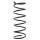 Suspension Spring front axle coil spring Ø 158 mm KYB for CITROËN ZX and others