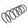 Suspension Spring front axle coil spring Ø 158 mm KYB for CITROËN ZX and others