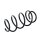 Suspension Spring front axle coil spring Ø 163 mm KYB for e.g. NISSAN QASHQAI