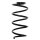 Suspension Spring front axle coil spring Ø 156 mm KYB for NISSAN QASHQAI