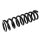 Suspension Spring front axle left coil spring Ø 123 mm KYB for TOYOTA LAND