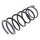 Suspension Spring front axle coil spring Ø 158 mm KYB for CITROËN XSARA