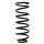 Suspension Spring front axle coil spring Ø 155 mm KYB for NISSAN PATROL