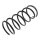 Suspension Spring front axle coil spring Ø 143 mm KYB for KIA PICANTO
