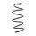 Suspension Spring front axle coil spring KYB suitable for e.g. AUDI A1