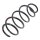 Suspension Spring front axle coil spring KYB suitable for e.g. AUDI A1