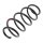 Suspension Spring front axle coil spring KYB for e.g. VW CADDY