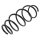 Suspension Spring Front Axle Ø 145 mm KYB for CHEVROLET AVEO and others