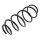 Suspension Spring Front Axle Ø 143 mm KYB for CHEVROLET AVEO and others