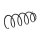 Suspension Spring front axle coil spring KYB for e.g. LANCIA LYBRA