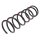 Suspension Spring front axle left coil spring KYB for NISSAN MICRA