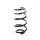 Suspension Spring front axle coil spring KYB fits RENAULT CLIO