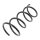 Suspension Spring front axle coil spring KYB for RENAULT TWINGO