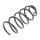 Suspension Spring front axle coil spring KYB suitable for e.g. VW GOLF