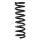 Suspension Spring front axle coil spring Ø 122 mm KYB for LAND ROVER DISCOVERY