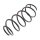 Suspension Spring front axle coil spring KYB suitable for CITROËN C3
