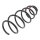 Suspension Spring front axle coil spring KYB for e.g. OPEL ASTRA