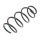Suspension Spring front axle coil spring KYB suitable for e.g. AUDI A1