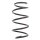 Suspension Spring front axle coil spring KYB for e.g. RENAULT GRAND