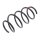 Suspension Spring front axle coil spring KYB for e.g. RENAULT GRAND