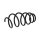 Suspension Spring front axle coil spring Ø 151 mm KYB for OPEL ASTRA