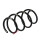 Suspension Spring front axle coil spring Ø 160 mm KYB for e.g. RENAULT MEGANE