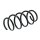 Suspension Spring front axle coil spring Ø 132 mm KYB for FORD FIESTA