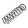 Suspension Spring rear axle coil spring Ø 102 mm KYB for e.g. FORD FIESTA