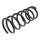 Suspension Spring rear axle coil spring Ø 135 mm KYB for e.g. FORD SCORPIO