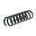 Suspension Spring rear axle coil spring KYB for MERCEDES-BENZ SLK