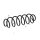 Suspension Spring rear axle coil spring KYB suitable for PEUGEOT 2008