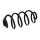 Suspension Spring rear axle coil spring KYB suitable for RENAULT VEL